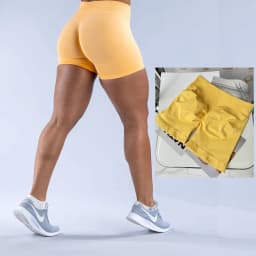 Quality Seamless Scrunch Push Up Gym Shorts Running Workout Shorts Female Yoga Leggings Women Hight Waist Sports Shorts