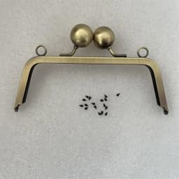 17.5cm Big Ball Purse Frame Marriage Lock Clasp With Screws Handbag Hook Round Hanger Parts Handmade Bag Hardware Accessories