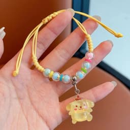 Cute KT Cat Kumi Adjustable Hand Woven Polyester Cartoon Character Charm Rope, Gifts, Festivals, Parties, Travel Rewards