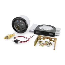 40-120 Celsius Car 52mm Water Temperature Gauge with Adaptor Joint Pipe Radiator 1/8NPT Sensor Racing Water Tank Level Indicator