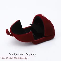 High-Grade Velvet Button Mongolian Double Open Jewelry Box Velvet Ring Ring Bracelet Necklace Packaging Jewelry Box