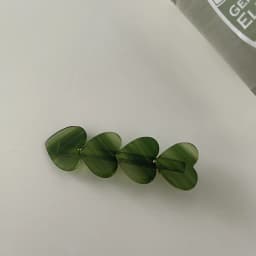 High-quality green twill acetate grab clip gentle back of the head shark clip bath clip hairpin headwear
