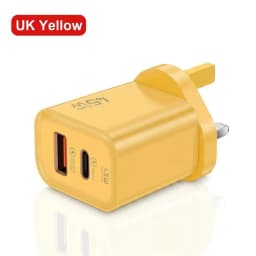 45W GaN Fast Charger Dual Port USB C PD3.0 QC3.0 Quick Charging Block Fireproof PC Wall Adapter For Smart Mobile Phones
