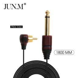 High Quality Tattoo Machine Clip Cord RCA/DC Plug For Tattoo Power Supply Pedal Hook Line Audio Cable Permanent Makeup Accessory