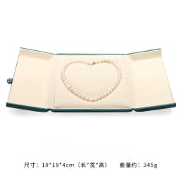 Pearl Necklce Gift Box Velvet Necklace Packaging Box Ring Holder Display Showcase Pendant Organizer