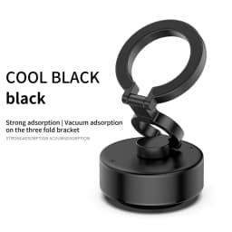 Magnetic Vacuum Suction Car Phone Holder 360° Rotating Electric Vacuum Cup Mount Universal for Car IPhone Navigation DJI Gopro