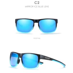 KDEAM Photochromic And Polarized Unisex Sunglasses Square UV400 Shades Mirrored Glasses For Driving Hiking Camping Fishing