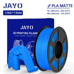 JAYO 3D Printer Filament PLA Matte 1.75MM Neatly Wound 3D Filament PLA 1.1KG Smooth Matte Finish 3D Printing Materials