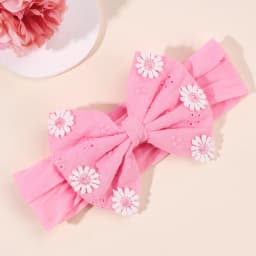 Wide Elastic Headband Soft Non-slip Breathable Head Bands Big Bow Headwrap For Baby Girls Children's Bath Hair Band Accessories