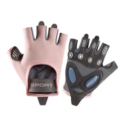 1 Pair Workout Gloves with Liquid Silicone for Women Fingerless Cycling Gloves Non-slip Men's Gym Weight Lifting Gloves