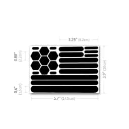 Black Motorcycle Helmet Reflective Stickers Self-adhesive Reflective Tape For Bike Scooter Cycling Helmet Accessories
