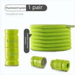 1 Pair Metal Lock Laces Sneakers No Tie Elastic Shoelaces Sports Shoe Laces for Capsule Lock Stretch Shoelace Rubber Shoestrings