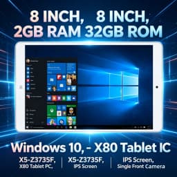 8 INCH Q1 Windows 10 Tablet PC 8GB RAM 128GB ROM 64 Bit Z8350 CPU X80 1.33GHz 1280 X 800 IPS Screen WIFI Quad Core