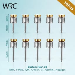 10Pcs Dental Implant Screw Driver Hex 1.20 1.25 1.27 1.40 NOB ITI 20mm 25mm Drivers For Clinic Dentistry Lab Restoration Tool