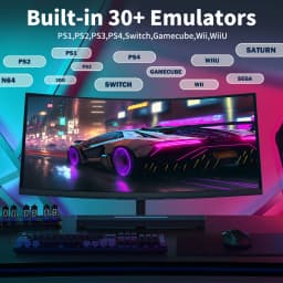 3TB Gaming HDD Playnite&Retrobat&Launchbox Retro Game Console with 17000+ Games for PS4/PS3/PS2/Wii/Wiiu/SS and WIN PC/Laptop