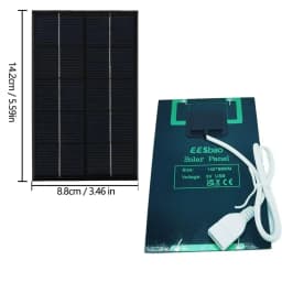 2W-15W Solar Charger Portable W/USB-C Fast Charging for IPhone Samsung Power Banks Camping Hiking Emergency Power Supply EESBAO