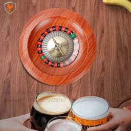 Russian Roulette 12 Inch Drinking Toy Event Lucky Draw Lucky Wheel Entertainment Game Props Russian Wheel Wooden