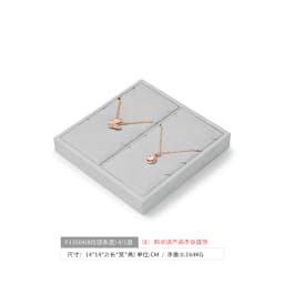 Oirlv Gray Jewelry Display Set Shop Cabinet Display Props Necklace Display Bust Jewelry Store Ring Earrings Bangle Tray
