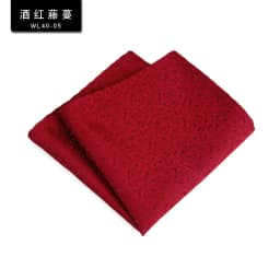 24cm Formal Paisley Pocket Square Mens Polyester Black Red Handkercheif Wedding Party Tuxedo Accessories Elegant Hanky Cravat