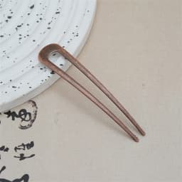 Simple U Shaped Metal Hair Sticks 2 Prongs Twist Hair Fork For Buns Chignons Women Girls Ponytail Hold Daily Hairstyles Tool