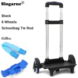 Kids Backpack Pull Rod Trolley Wheels Children School Bag Accessories Tie Rod Stator Students Climb Stairs 6 Wheels Bags Parts