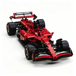 1361PCS Technical 1:8 Red SF-24 Racing Car Building Blocks Set MOC Formula Race Car Model Assembly Toy Birthday Gift for Boys