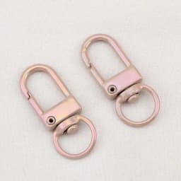10pcs Electroplating Illusion Color Snap Lobster Clasp Hooks For DIY Colorful Trinkets Making Rotating Pet Keychains Bag Keyring