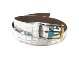 White Red Green Crocodile Grain Real Leather Waist Belt Women Casual Jean Strap Belts Plus Large Size Alligator Pattern Cinture