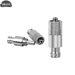 1pcs Pneumatic Stainless Steel Luer Lock Extension Adaptor Metal Threaded Syringe Connectors Male To Female Luer Lock Fitting