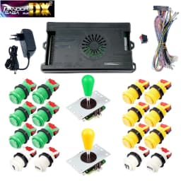 9800 in 1 Pandora Saga DX 2 Plus Arcade Box DIY Kit 8 Way Joystick American Style Push Button Game Console Cabinet Bartop