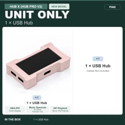 HMLAB ZNEO Gaming USB Hub - 2-to-3 Port, 8K Hz, Independent Power, With Screen, Trendy for Gaming Ambience Desk Setup