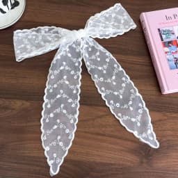 Super fairy lace headband women's versatile long bow tie hair rope forest style sweet tied hair ribbon long scarf waist belt