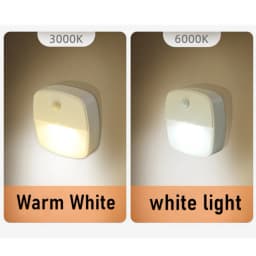 2Pcs Motion Sensor Light Wireless LED Night Lights AAA Battery Powered Bedroom Wall Staircase Closet Aisle Body Induction Lights