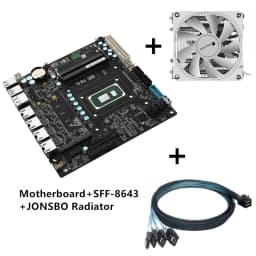 6-Bay Mini ITX Firewall Motherboard 11th Gen Intel I7 1165G7 I5 1135G7 I3 1115G4 2×M.2 NVMe DDR4 Server Router NAS Mainboard