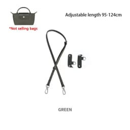 Cow Leather Bag Shoulder Strap Replacement Crossbody Adjustable Conversion Kit Fit for Longchamp Mini Pouch