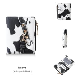 Baellerry Women's Leopard Short Wallets Pu Leather Wallets Vintage Female Coin Purse Large Capacity Hand Bag Card Holder