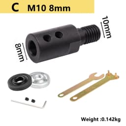 M10 Rotary Tool Coupling Adapter Adaptor 5/6/8/10mm Saw Blade Connecting Rod Shaft for Polishing Cutting Blades Grinding Wheels