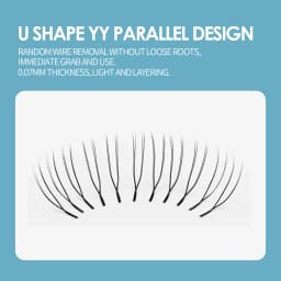 DeceMars 0.07mm U-Shaped YY Eyelash Extensions (12lines/Tray)