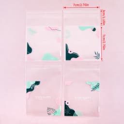 50pcs Small Fresh Morandi Color Opp Self-adhesive Bag Jewelry Universal Display Packaging Bag