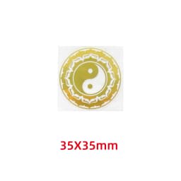 Five elements Yin and Yang Tai Chi Eight diagrams pattern metal stickers mobile phone stickers laptop car stickers decoration