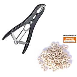 Livestock Goat Pig Castration Forceps Expansion Clamp Elasticity Rubber Castration Rings Farm Animal Bloodless Broken Tail Plier