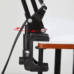 JOYINLED Adjustable LED Eye Protection Desk Lamp E27 Long Arm Big Lampshade Flexible Clip for Lamp Bedside Office Study Student