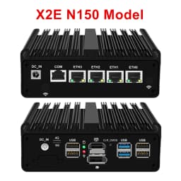 12th Gen Intel N150 N100 7305 Firewall Router 4x I226-V 2.5G LAN N5105 J6412 Fanless Mini PC Barebone Computer OPNsense PfSense