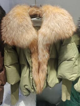 OFTBUY New Duck Down Jacket Winter Coat Women Super Large Real Silver Fox Fur Collar Jacket Knit Sleeve Fashion Luxury Outerwear