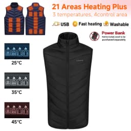 High Quality Smart Safety Outdoors Heated Vest Coat Jackets Men's Women's Heating USB Electric Jacket Warm Clothing Plus Size