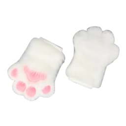 Wolf Dog Foxes Paw Claw Gloves Costume Accessories Cosplays Animal Furry Plush Full Finger Mittens Fursuit for Adults