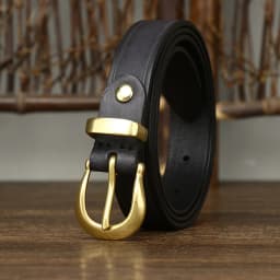 2.4cm Copper Buckle High Quality Cowskin Genuine Leather Belts for Women Luxury Female Belt For Jeans Simple Strap Waist Belt
