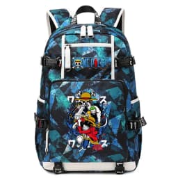 Anime Luffy Print Casual School Backpack Large Capacity Student Bookbag for Boys and Girls Travel Sport