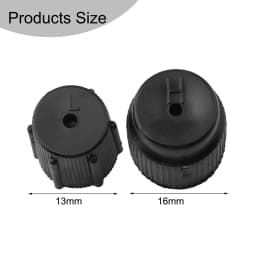 2pcs Replacement Dust Covers Car AC Valve Cap Kit With High 16mm And Low 13mm Charging Port AC System -Caps Accessories