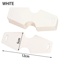 50pcs 5x12cm Blank Kraft Paper Packing Card for DIY Jewelry Necklace Bracelet Hairband Display Card Retail Price Hang Tag Lables